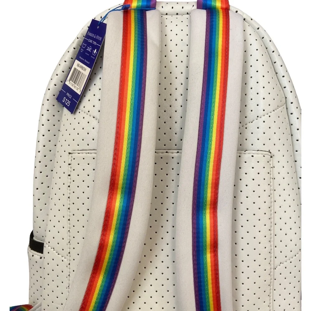 NWT Parker‎ and Hyde Neoprene Backpack, Rainbow and White, Pride